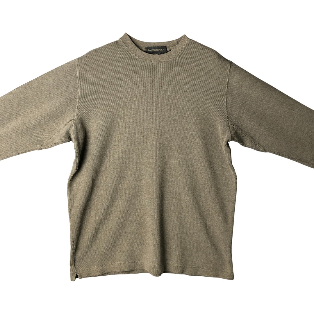 2000'S Banana Republic Thermal Long T-Shirt, Men's Size Small cotton gray type Vintage Second Hand