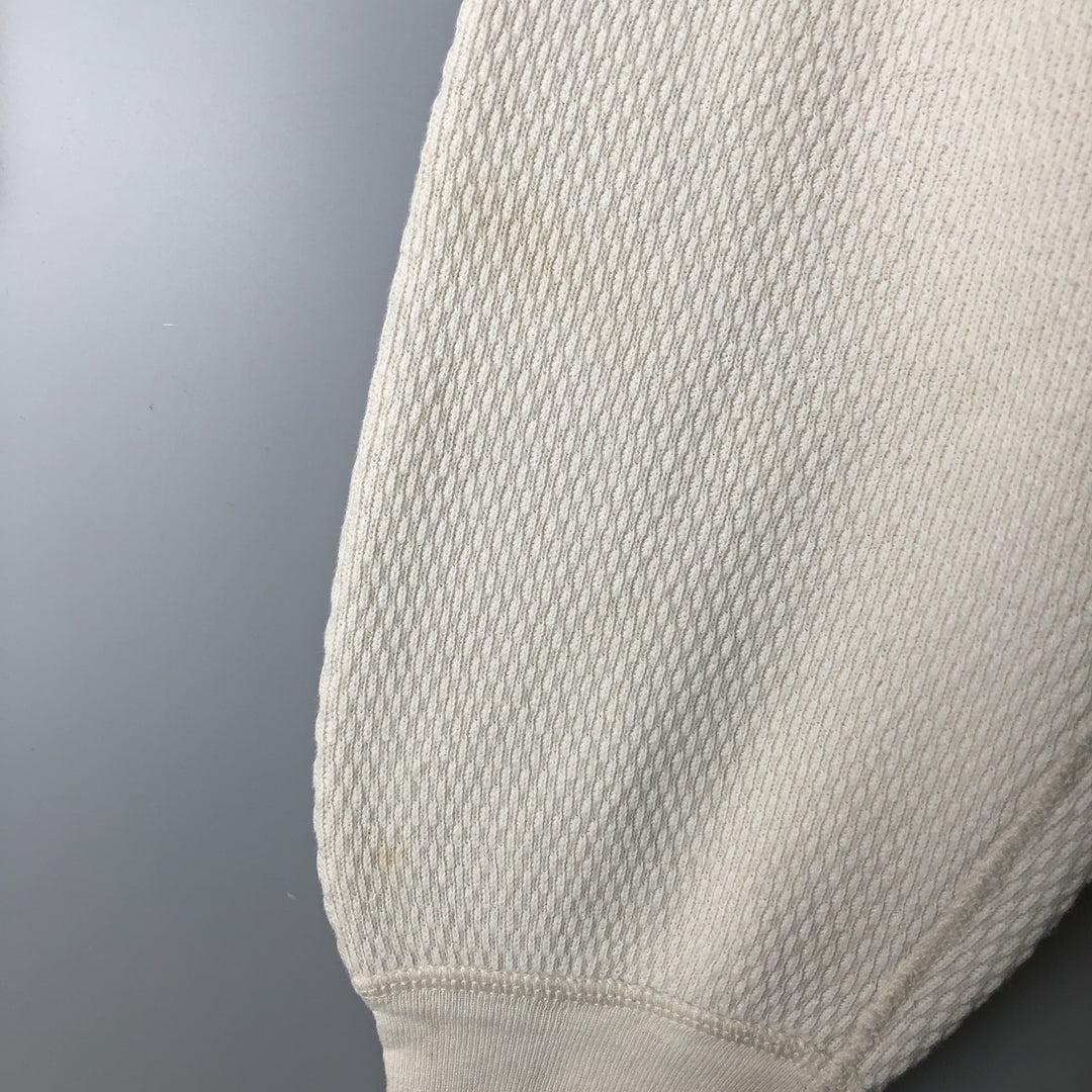 Vintage 1980'S JOCKEY Thermal Long Sleeve T-Shirt, Honeycomb, Made in USA, Men's XL cotton white type Vintage Second Hand