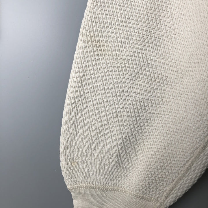 Vintage 1980'S JOCKEY Thermal Long Sleeve T-Shirt, Honeycomb, Made in USA, Men's XL cotton white type Vintage Second Hand