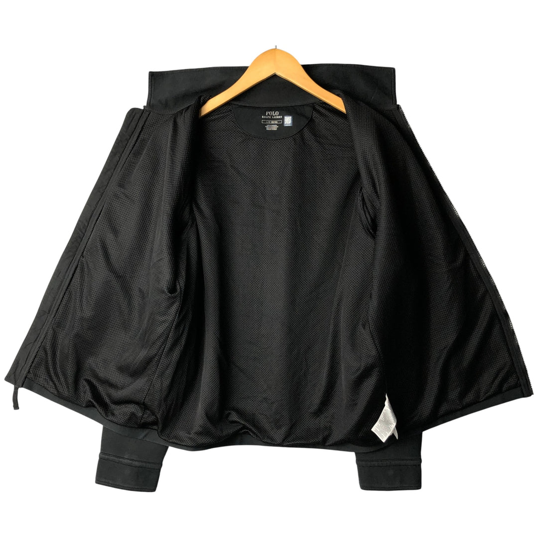 Ralph Lauren POLO RALPH LAUREN collared full-zip sweatshirt, men's size L cotton black type Vintage Second Hand