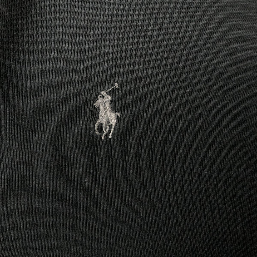 Ralph Lauren POLO RALPH LAUREN collared full-zip sweatshirt, men's size L cotton black type Vintage Second Hand