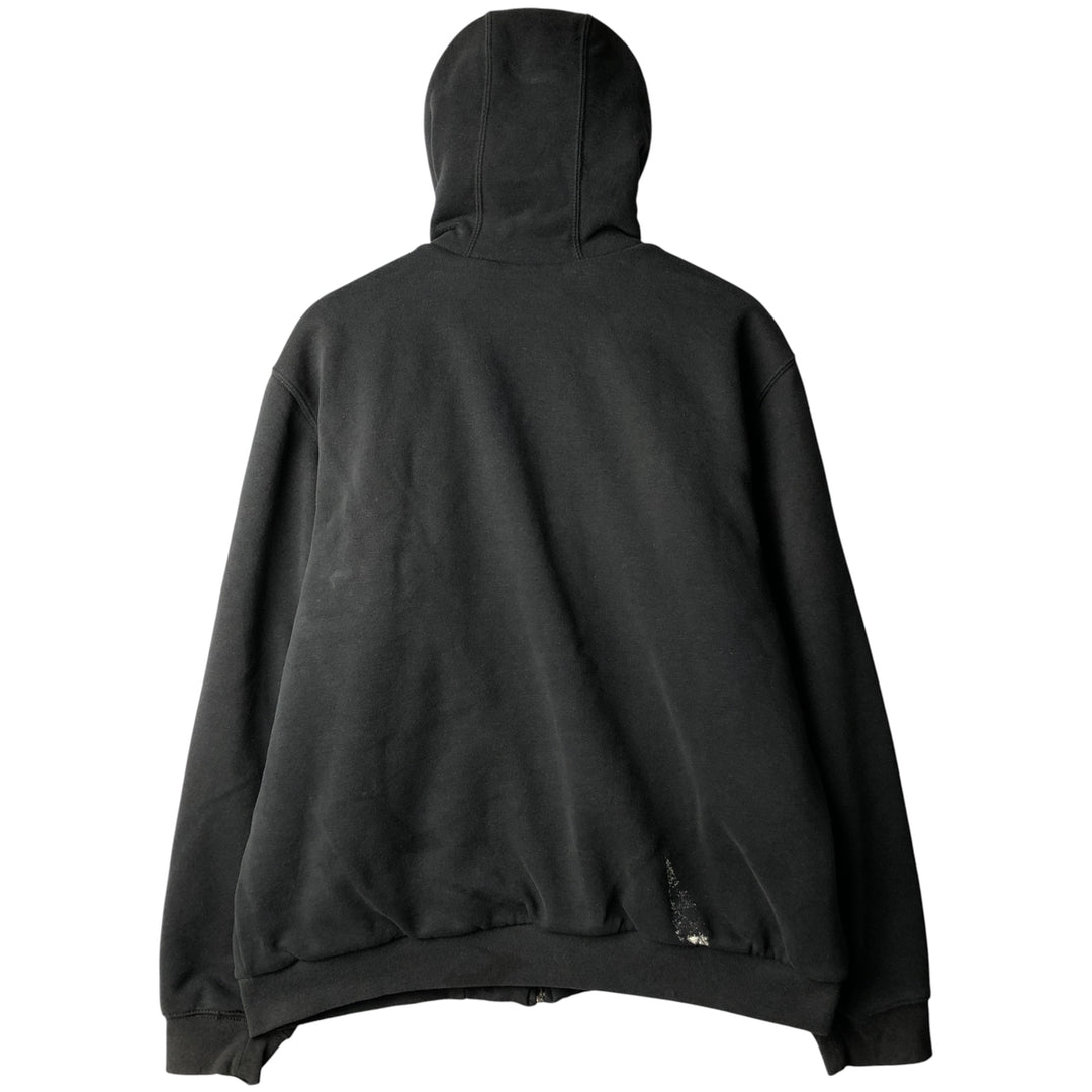 Carhartt Sweat Full Zip Hoodie Men's L size cotton Charcoal Vintage Second Hand