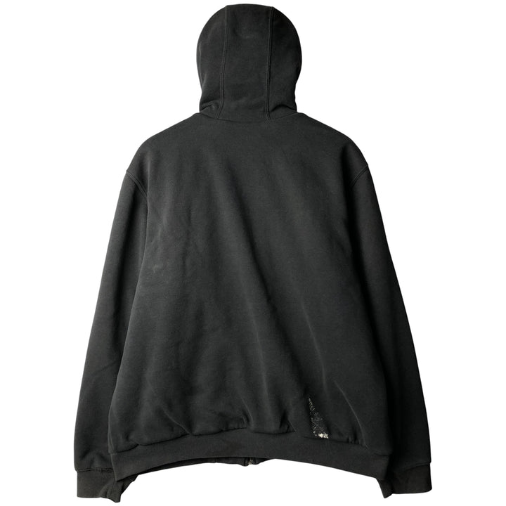 Carhartt Sweat Full Zip Hoodie Men's L size cotton Charcoal Vintage Second Hand