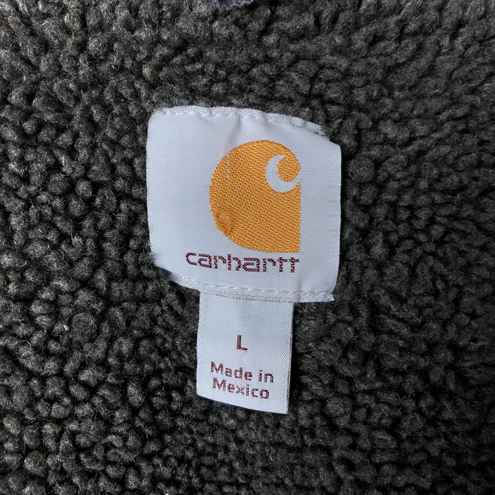 Carhartt Sweat Full Zip Hoodie Men's L size cotton Charcoal Vintage Second Hand