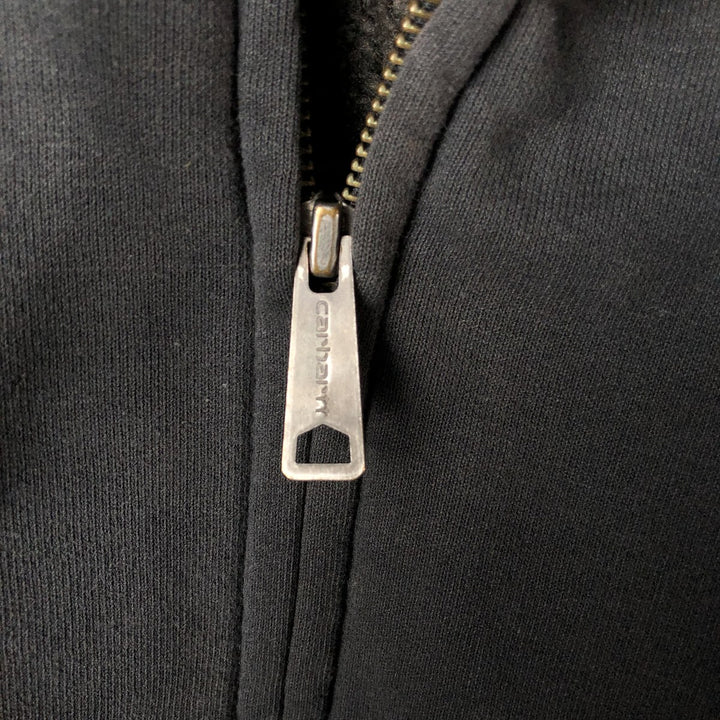 Carhartt Sweat Full Zip Hoodie Men's L size cotton Charcoal Vintage Second Hand