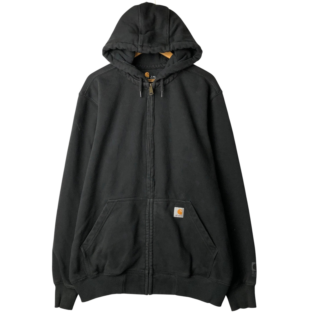 Carhartt ORIGINAL FIT Rain Defender Full-Zip Sweatshirt, Men's Size L cotton black type Vintage Second Hand