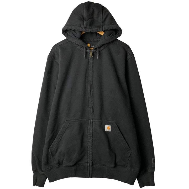 Carhartt ORIGINAL FIT Rain Defender Full-Zip Sweatshirt, Men's Size L cotton black type Vintage Second Hand