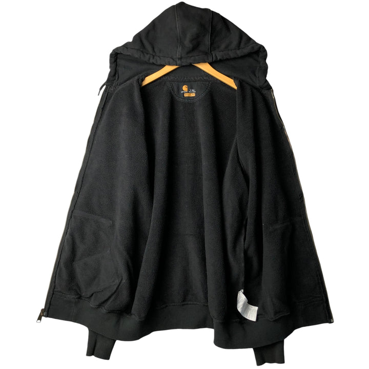 Carhartt ORIGINAL FIT Rain Defender Full-Zip Sweatshirt, Men's Size L cotton black type Vintage Second Hand