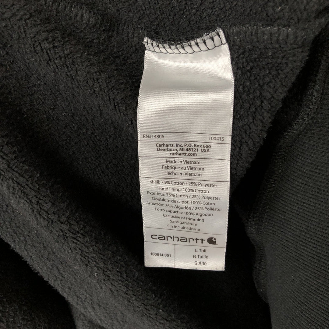 Carhartt ORIGINAL FIT Rain Defender Full-Zip Sweatshirt, Men's Size L cotton black type Vintage Second Hand