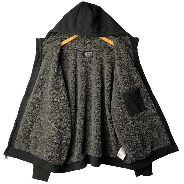 Carhartt Relaxed Fit Rain Defender Full-Zip Hoodie, Men's XXL cotton black type Vintage Second Hand