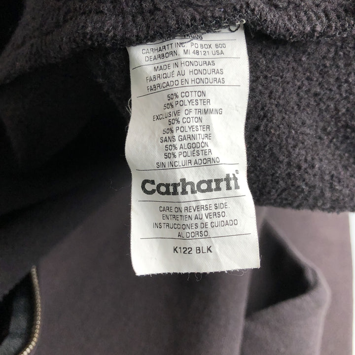 Carhartt Sweat Full Zip Hoodie, Men's M cotton black type Vintage Second Hand