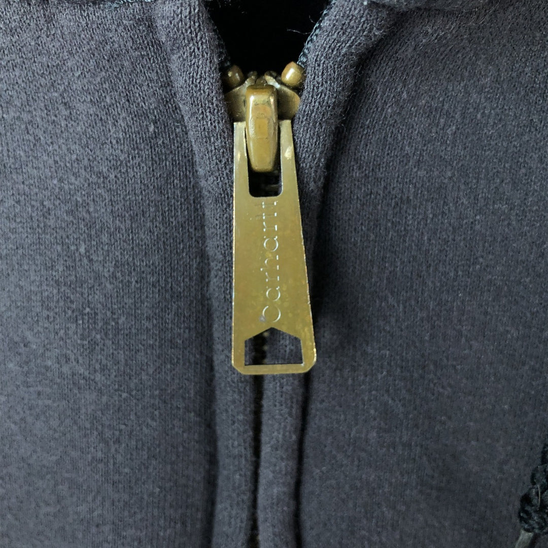 Carhartt Sweat Full Zip Hoodie, Men's M cotton black type Vintage Second Hand