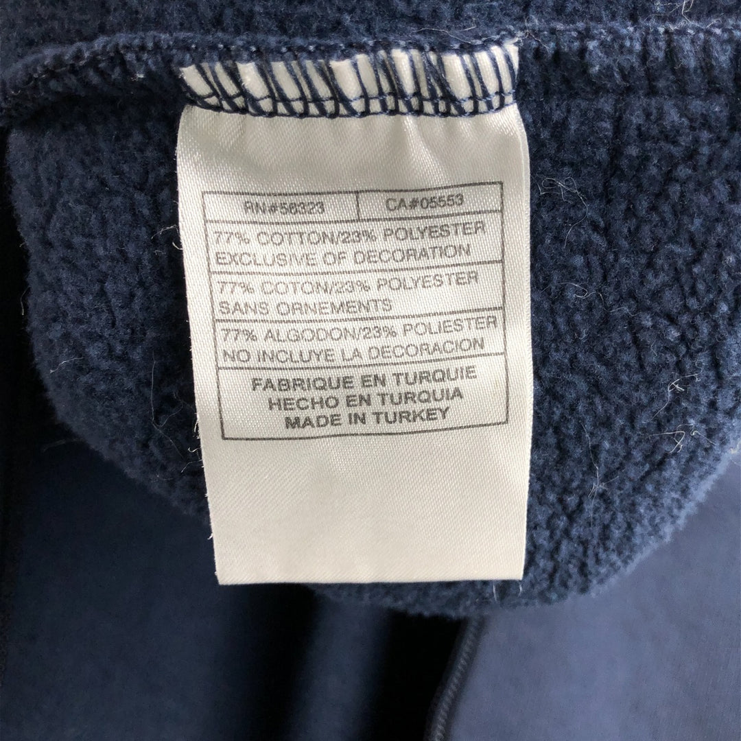 2000'S Nike Sweat Full Zip Hoodie, Men's XXL cotton navy blue type Vintage Second Hand