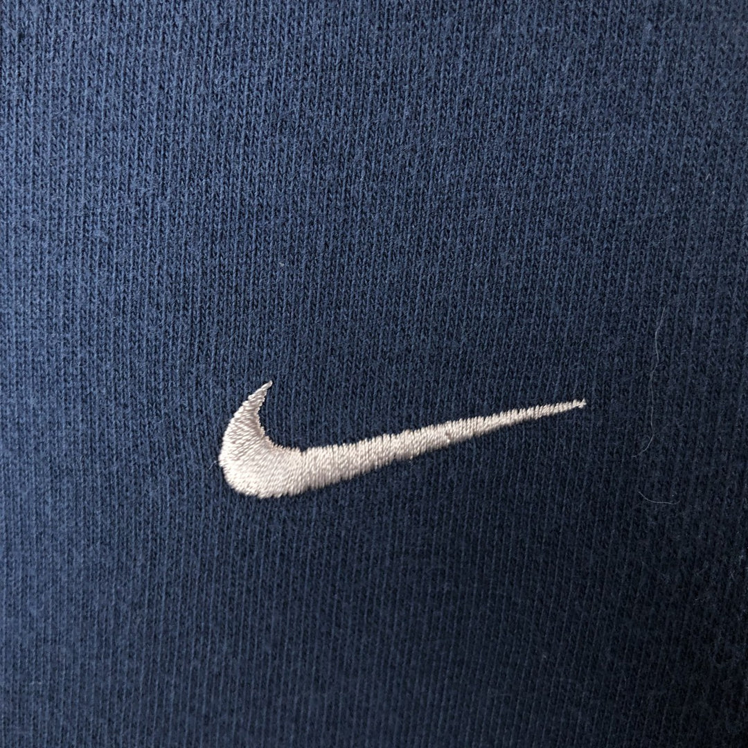2000'S Nike Sweat Full Zip Hoodie, Men's XXL cotton navy blue type Vintage Second Hand