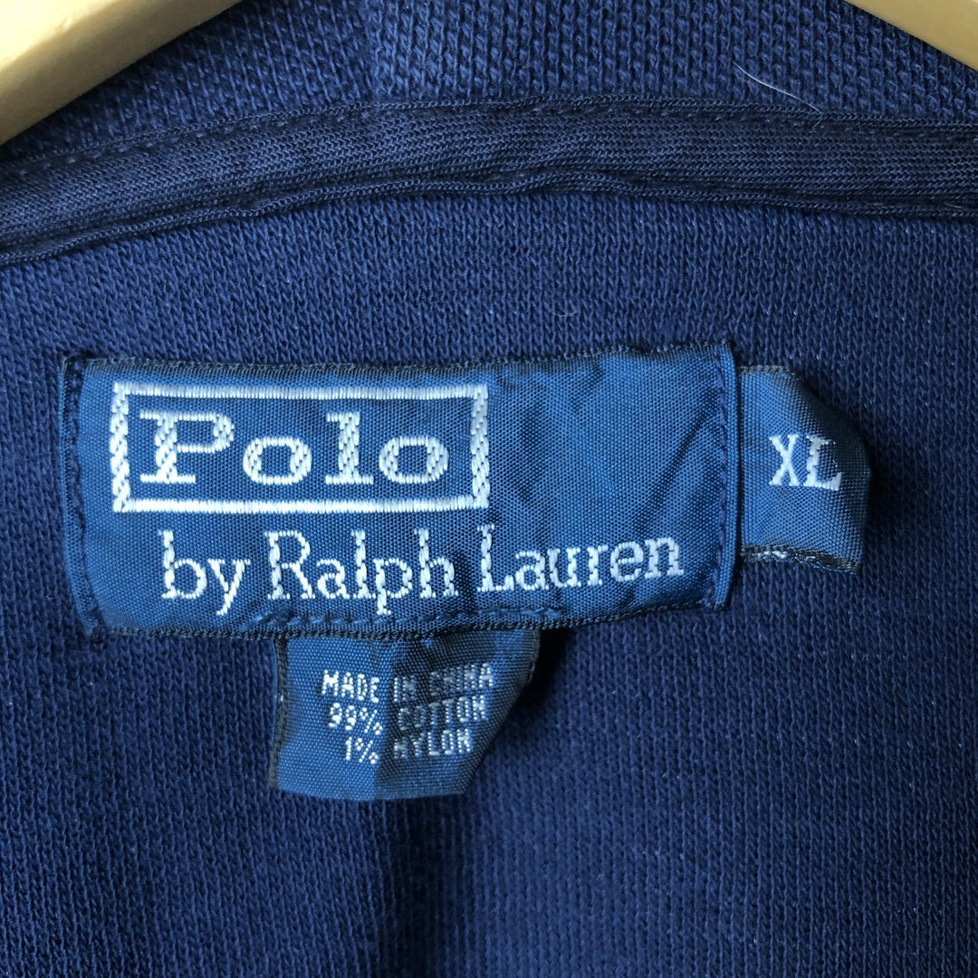 Ralph Lauren POLO by Ralph Lauren Sweat Full Zip Hoodie Men's XL cotton navy blue type Vintage Second Hand