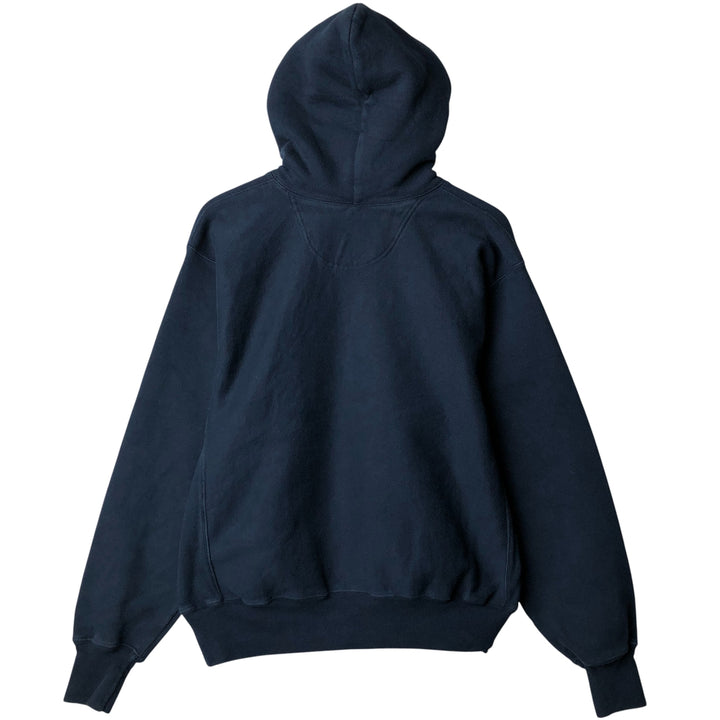 2000'S Champion Premium Reverse Weave College Pullover Hoodie, Men's Size Medium cotton navy blue type Vintage Second Hand