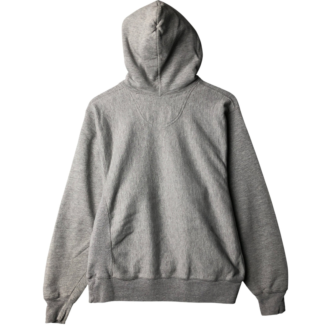 2000'S Champion PREMIUM REVERSE WEAVE Premium Reverse Weave Sweatshirt Pullover Hoodie, Men's Size Small cotton gray type Vintage Second Hand