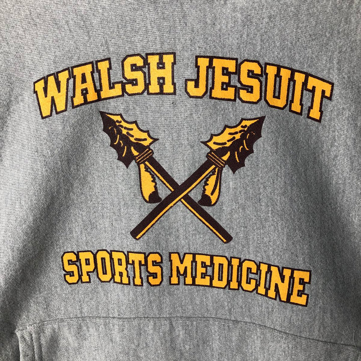 2000'S Champion PREMIUM REVERSE WEAVE Premium Reverse Weave Sweatshirt Pullover Hoodie, Men's Size Small cotton gray type Vintage Second Hand