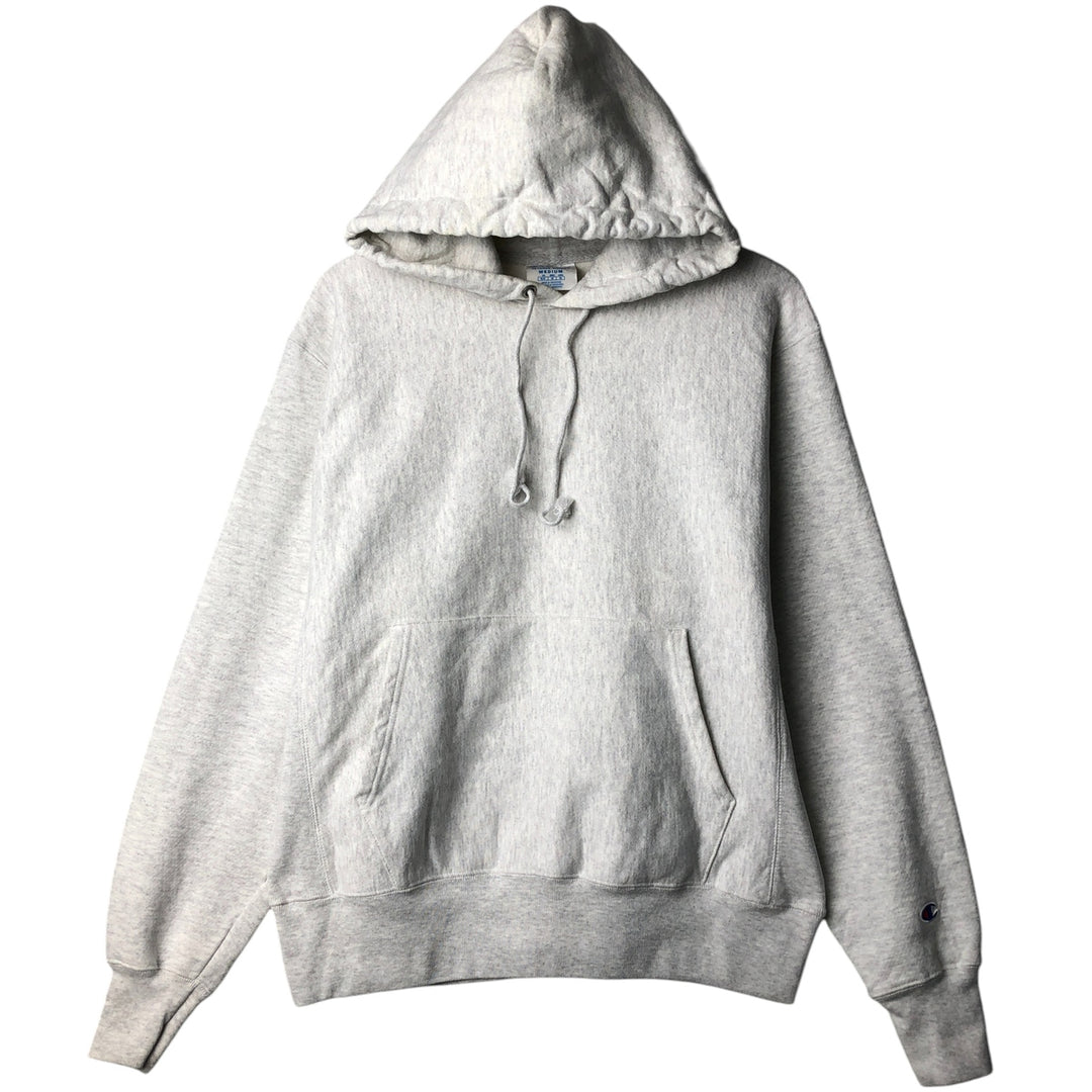 Champion Reverse Weave Reverse Weave Blank Sweatshirt Hoodie, Men's Size Medium cotton gray type Vintage Second Hand