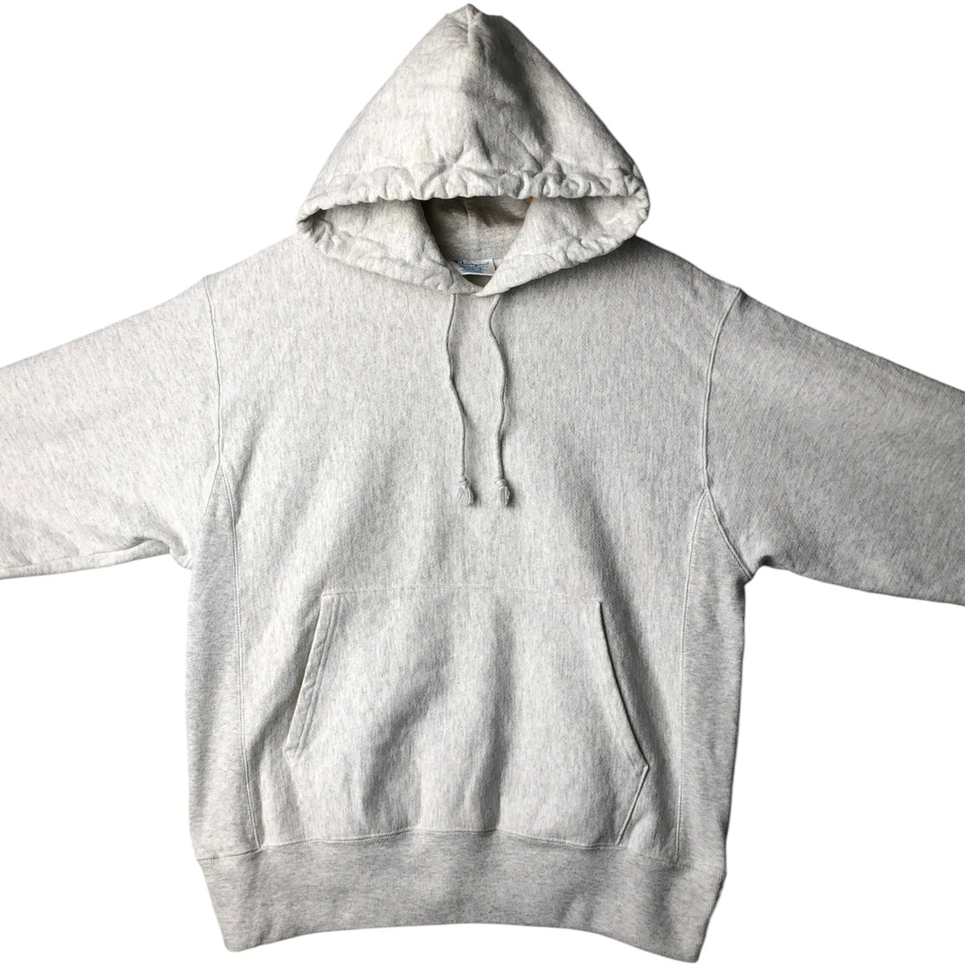 Champion Reverse Weave Reverse Weave Blank Sweatshirt Hoodie, Men's Size Medium cotton gray type Vintage Second Hand