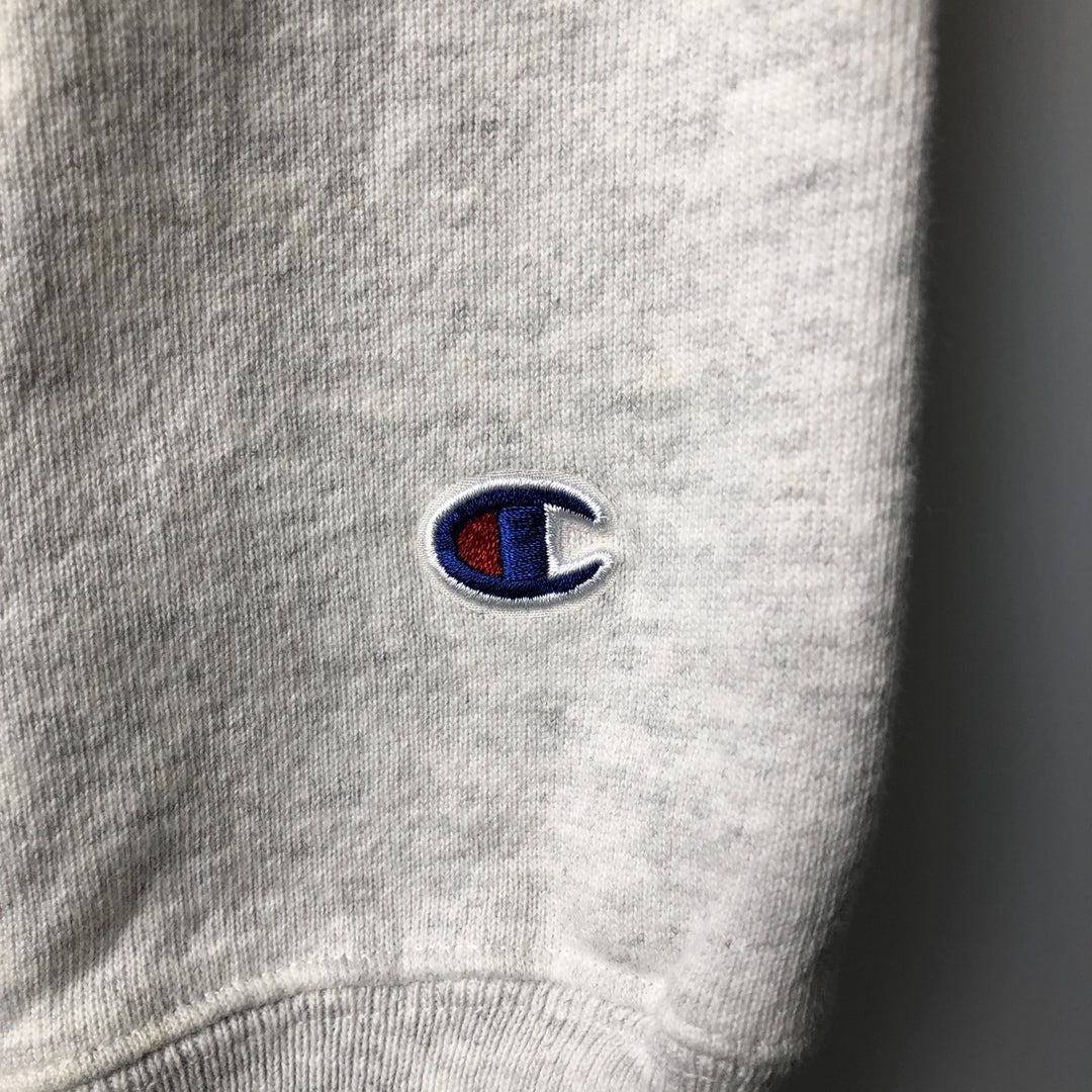 Champion Reverse Weave Reverse Weave Blank Sweatshirt Hoodie, Men's Size Medium cotton gray type Vintage Second Hand