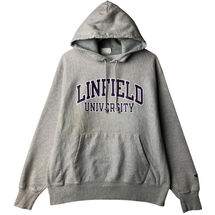 Champion REVERSE WEAVE Reverse Weave College Sweat Pullover Hoodie Men's L size cotton gray type Vintage Second Hand