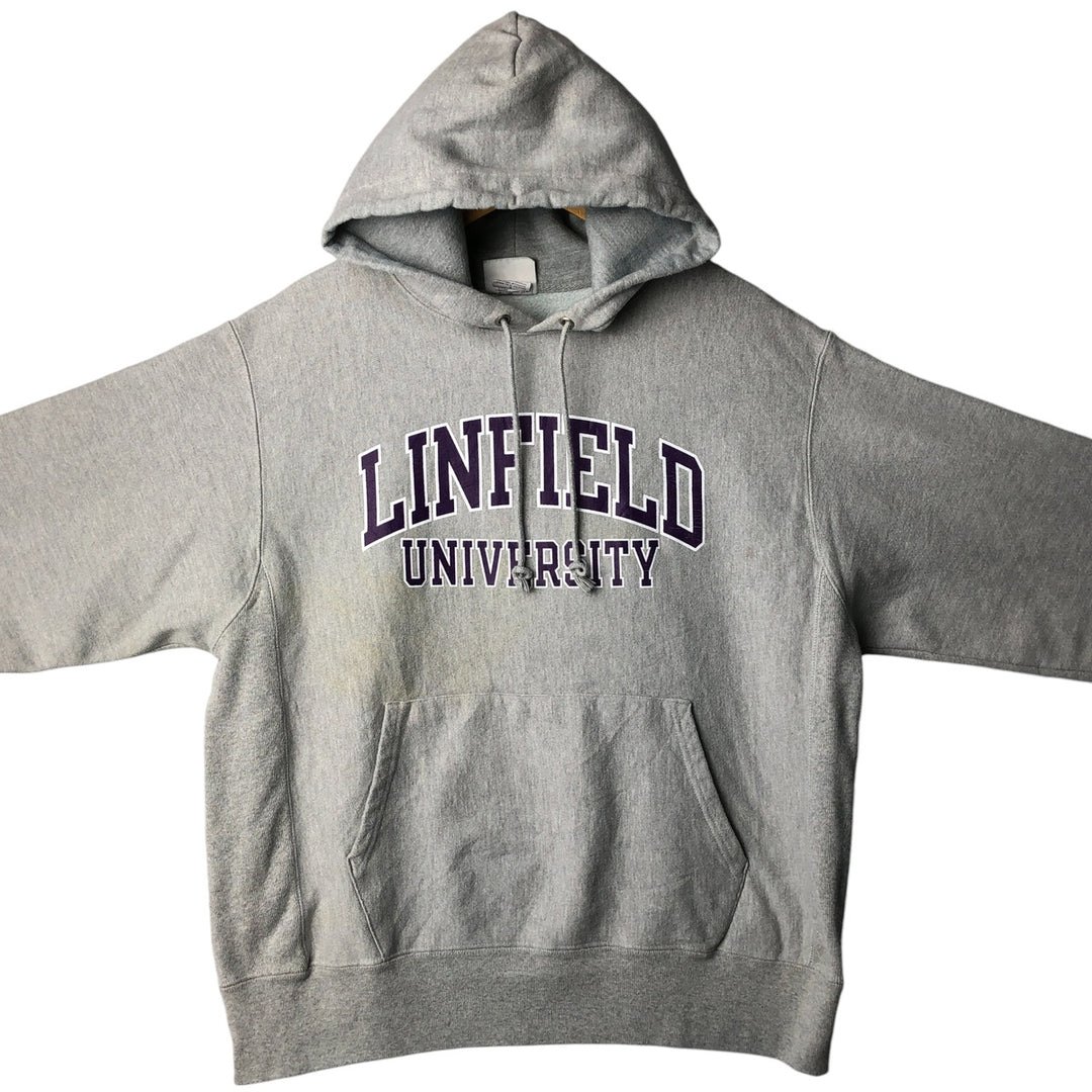 Champion REVERSE WEAVE Reverse Weave College Sweat Pullover Hoodie Men's L size cotton gray type Vintage Second Hand