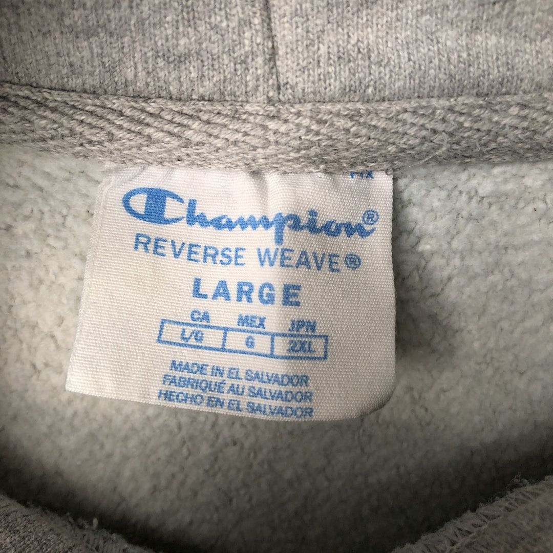 Champion REVERSE WEAVE Reverse Weave College Sweat Pullover Hoodie Men's L size cotton gray type Vintage Second Hand