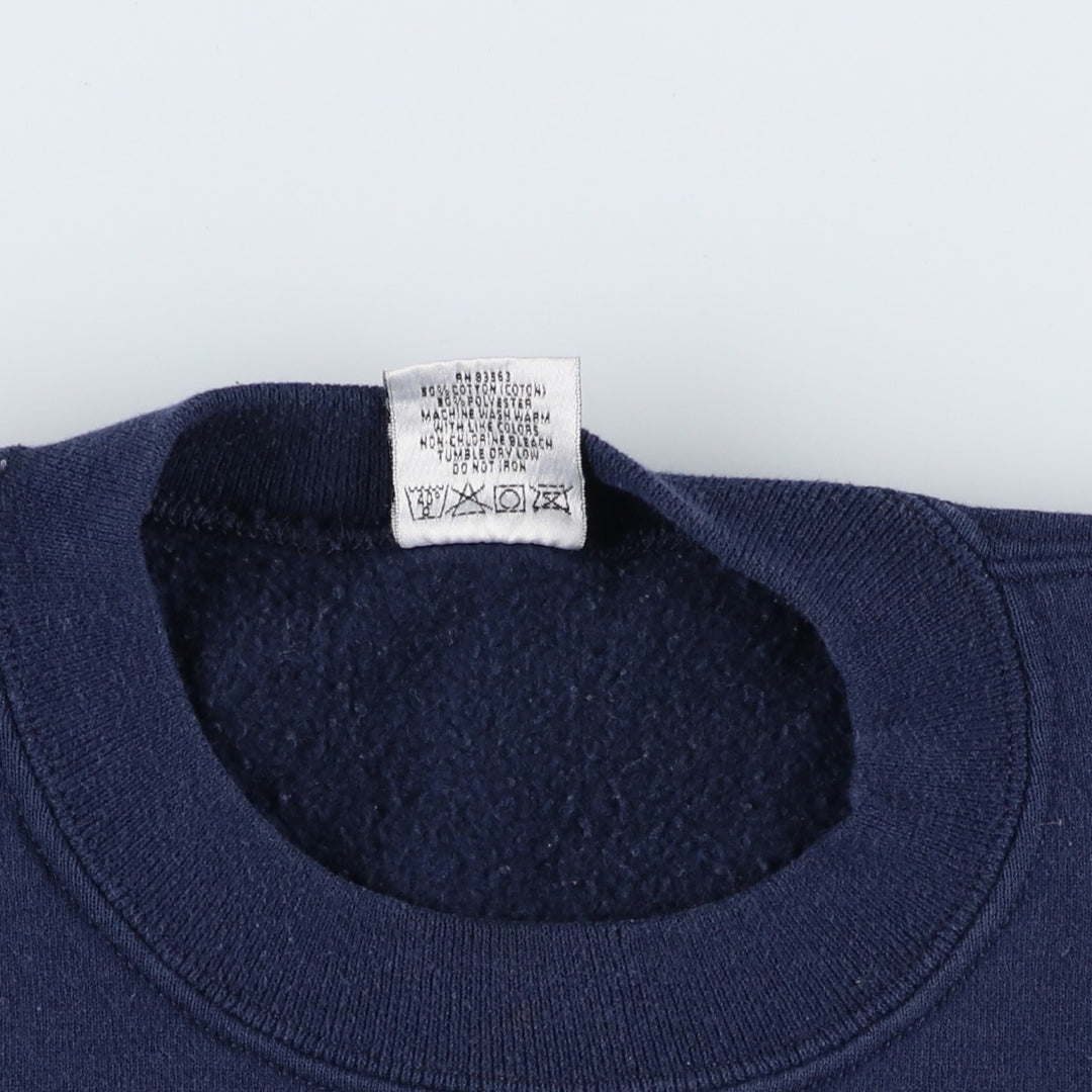 Vintage 90'S MARATHON APPAREL embroidered sweatshirt, made in the USA, men's size XL cotton navy blue type Vintage Second Hand