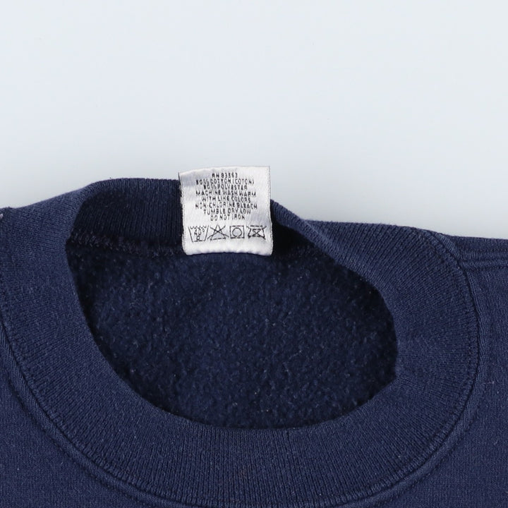 Vintage 90'S MARATHON APPAREL embroidered sweatshirt, made in the USA, men's size XL cotton navy blue type Vintage Second Hand