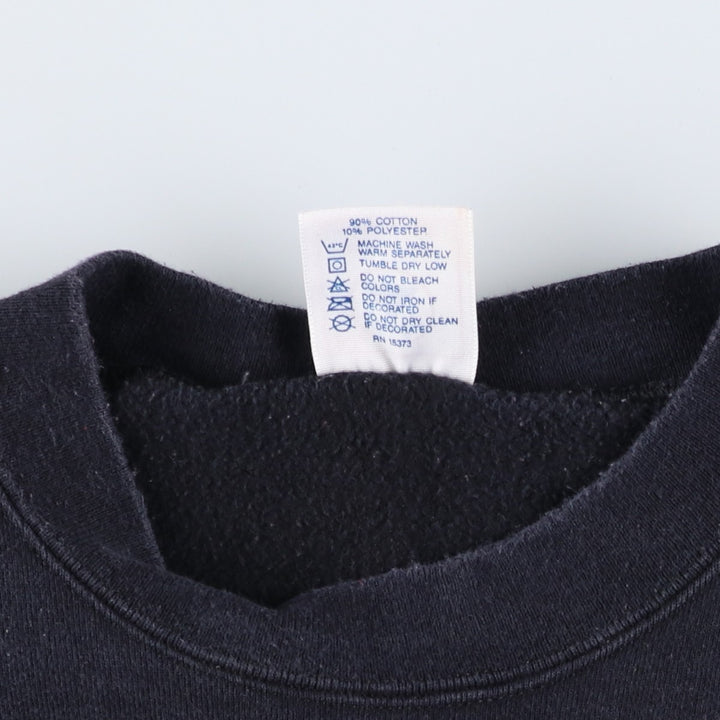 Vintage 90'S Delta DELTA printed sweatshirt, made in the USA, men's size XL cotton navy blue type Vintage Second Hand