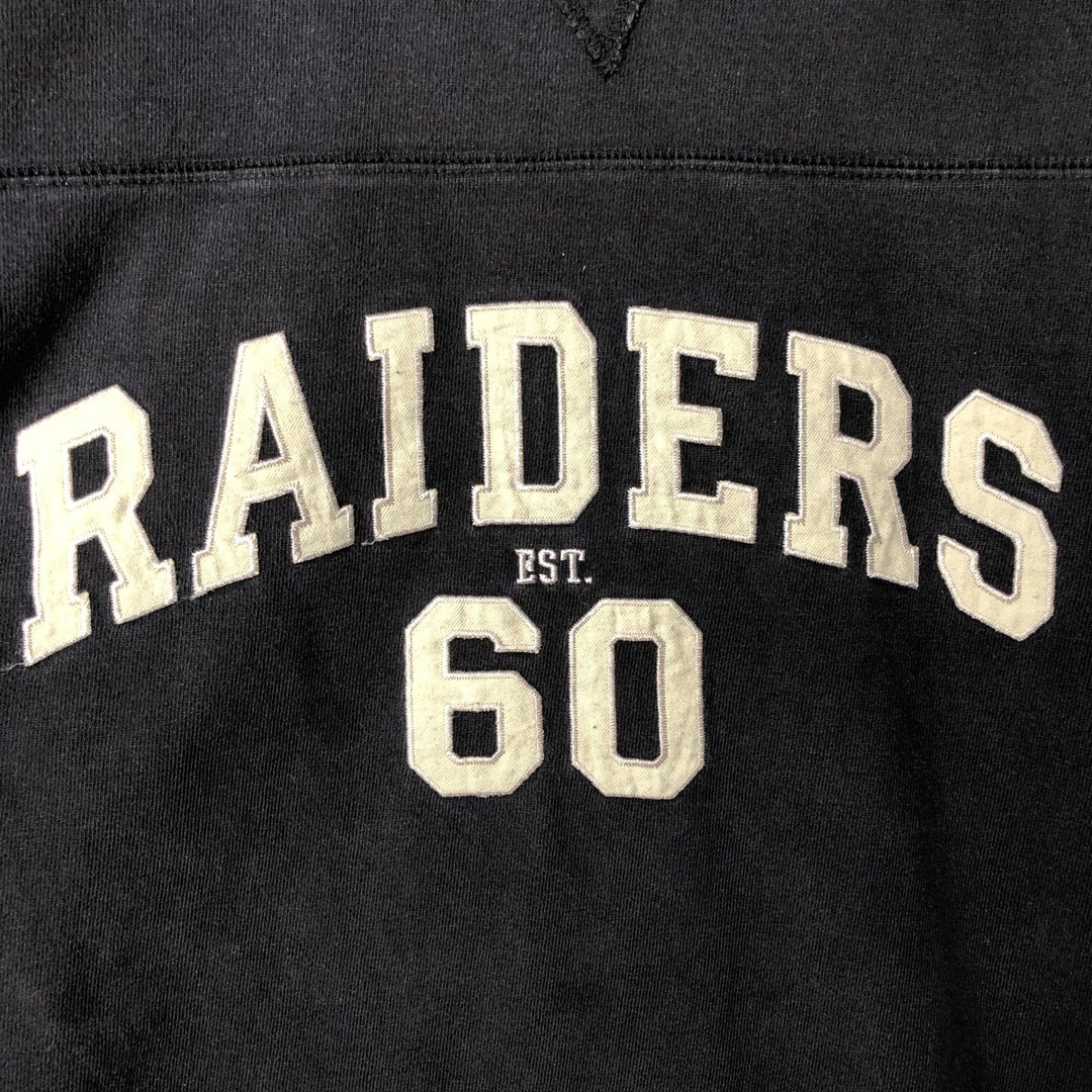 NFL ORIGINALS NFL LAS VEGAS RAIDERS Long Sleeve T-Shirt, Men's XXL unclear black type Vintage Second Hand