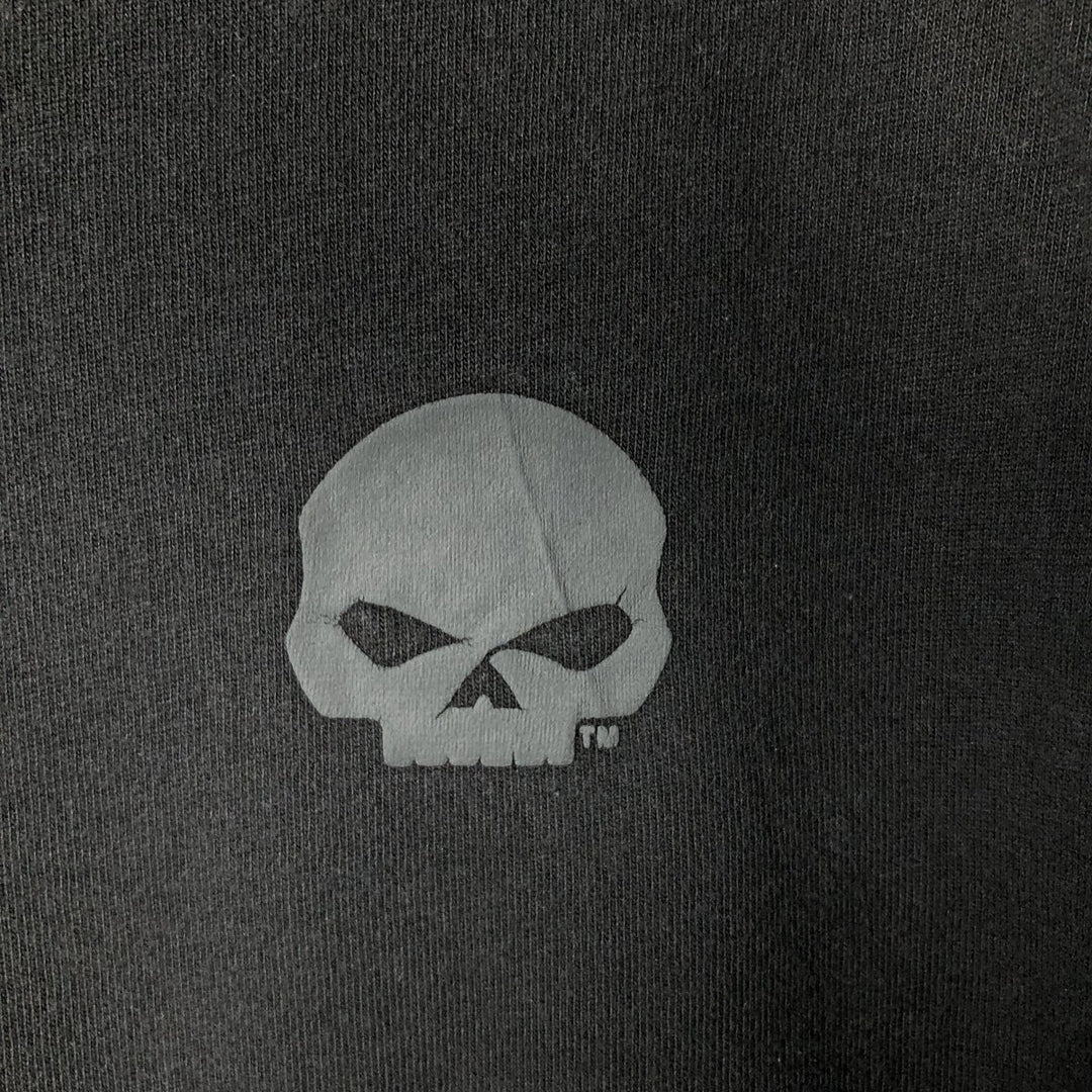 Harley-Davidson Skull Pattern with Wings Long Sleeve T-Shirt, Men's Size XL unclear black type Vintage Second Hand