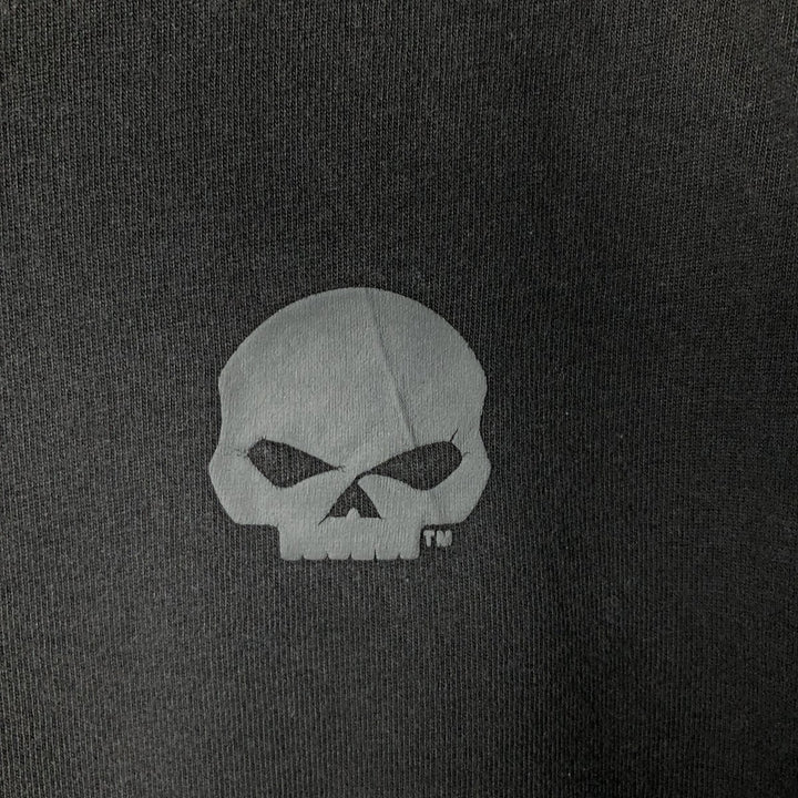 Harley-Davidson Skull Pattern with Wings Long Sleeve T-Shirt, Men's Size XL unclear black type Vintage Second Hand