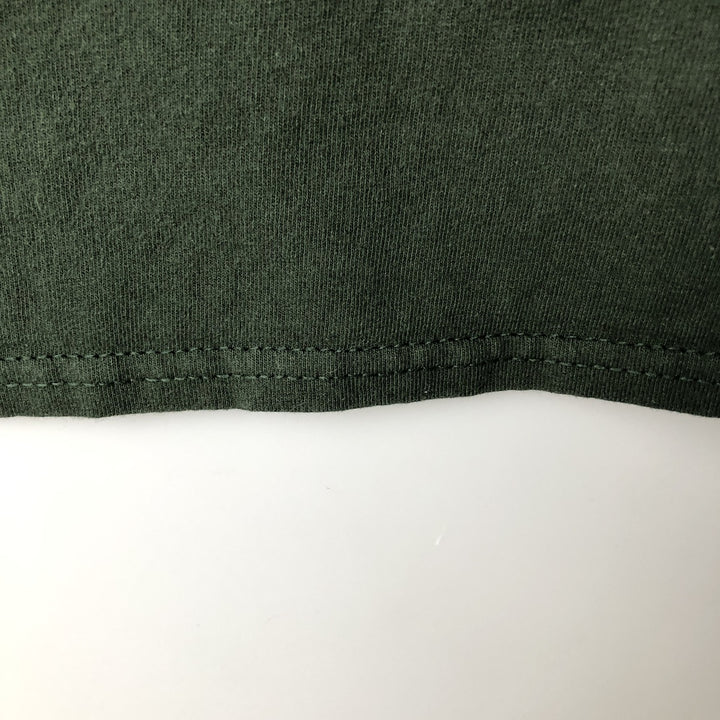 NIRVANA Print Long Sleeve Band T-Shirt, Men's Size Medium cotton Green type dark green Vintage Second Hand