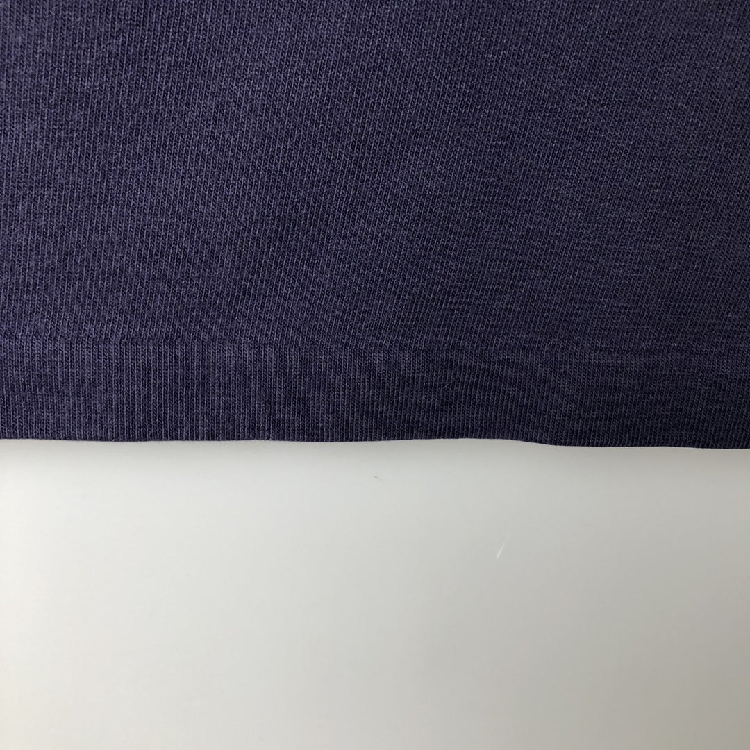 Vintage LLBean 80s-90'S Henley-neck long-sleeved T-shirt, Men's XL unclear navy blue type Vintage Second Hand