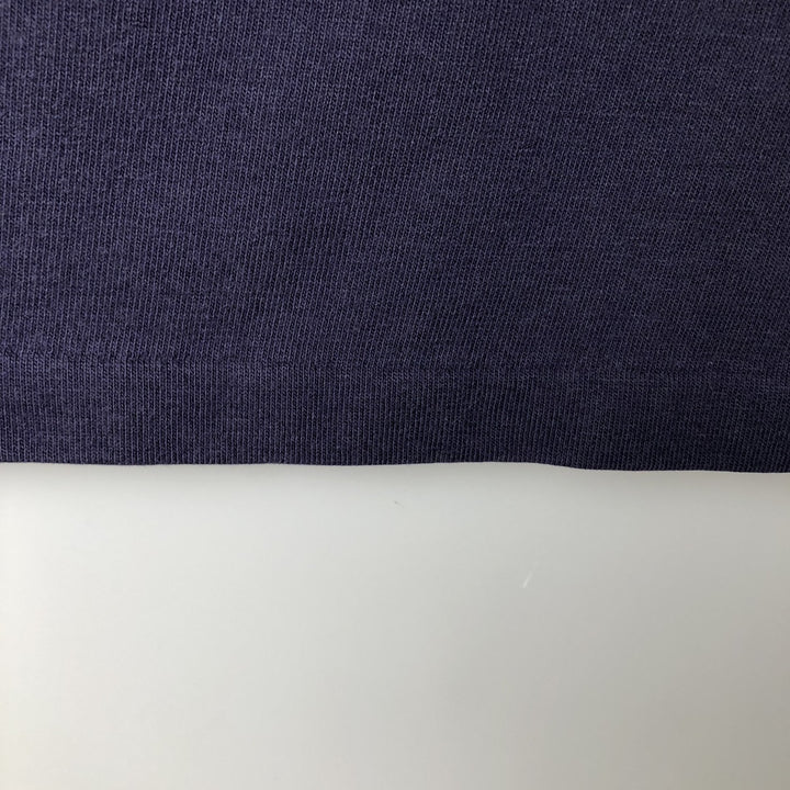 Vintage LLBean 80s-90'S Henley-neck long-sleeved T-shirt, Men's XL unclear navy blue type Vintage Second Hand