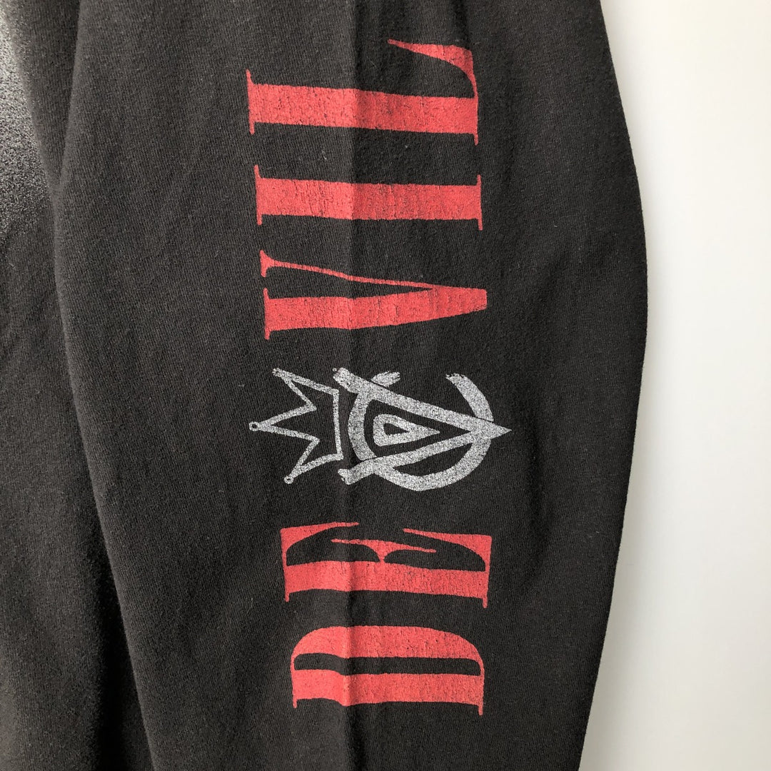 Disney CRUELLA Movie Long Sleeve T-Shirt, Men's Size L cotton black type Vintage Second Hand