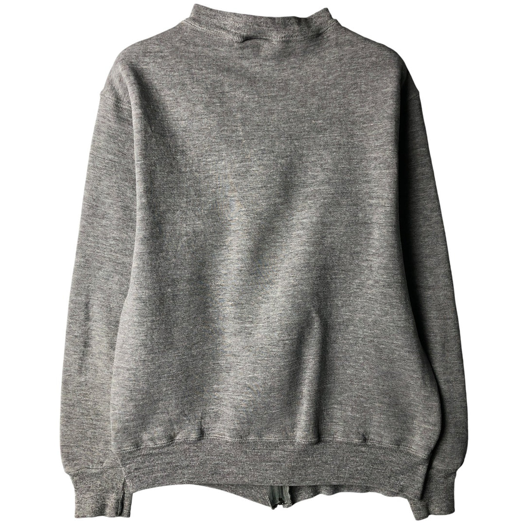 Vintage 1980'S Russell full-zip sweatshirt, made in the USA, size M, women's. polyester gray type Vintage Second Hand