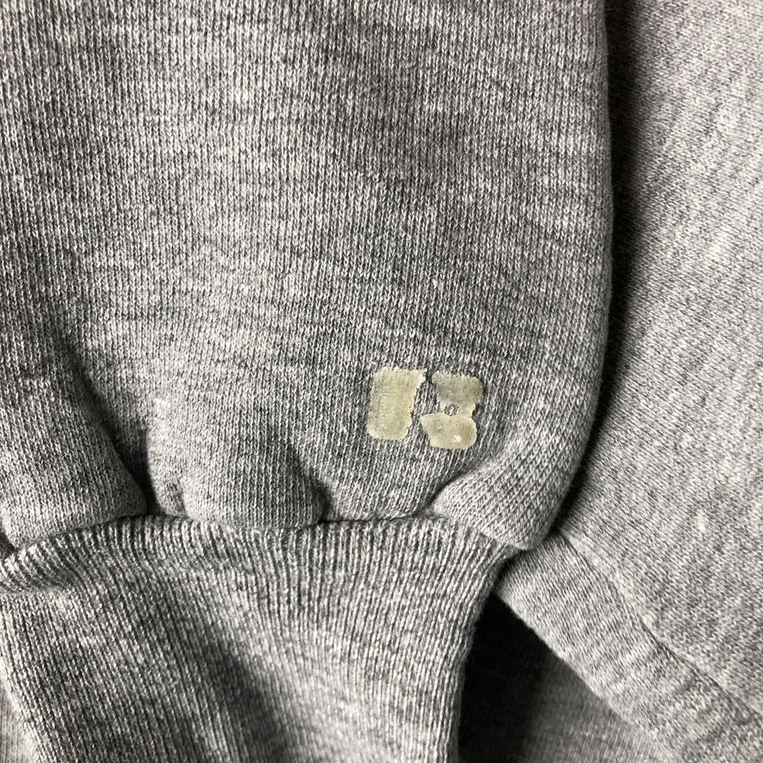 Vintage 1980'S Russell full-zip sweatshirt, made in the USA, size M, women's. polyester gray type Vintage Second Hand