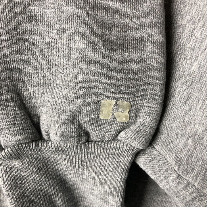 Vintage 1980'S Russell full-zip sweatshirt, made in the USA, size M, women's. polyester gray type Vintage Second Hand