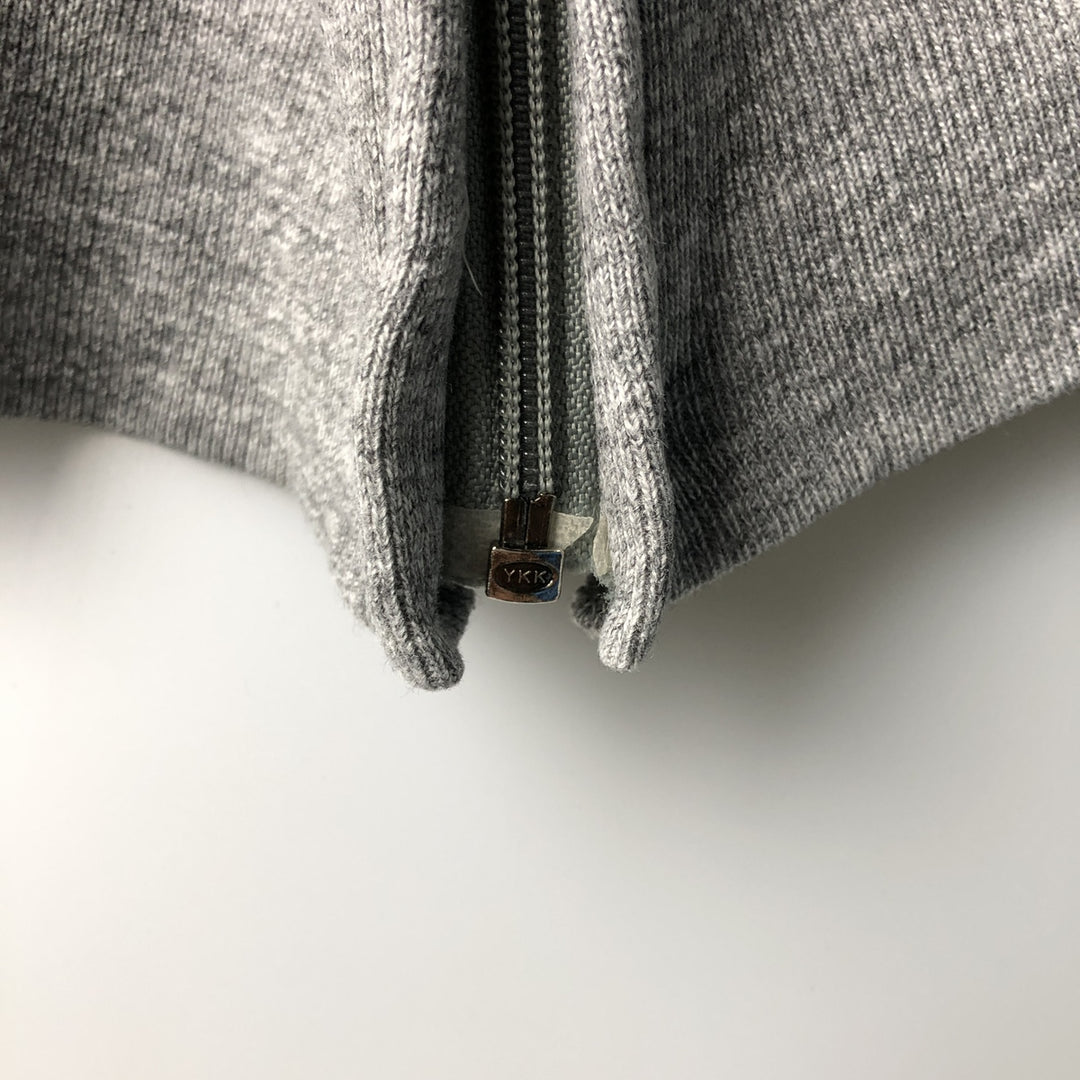 Vintage 1980'S Russell full-zip sweatshirt, made in the USA, size M, women's. polyester gray type Vintage Second Hand