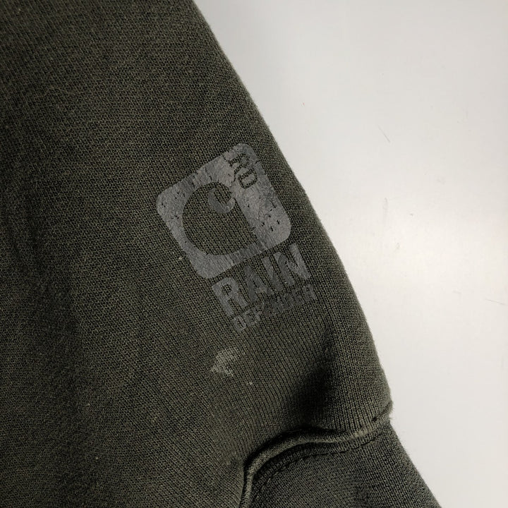 Carhartt RAIN DEFENDER Rain Defender Full-Zip Sweatshirt, Men's Size L cotton Khaki type Vintage Second Hand