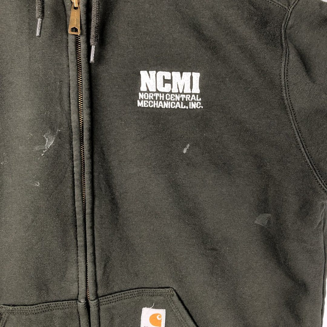 Carhartt RAIN DEFENDER Rain Defender Full-Zip Sweatshirt, Men's Size L cotton Khaki type Vintage Second Hand