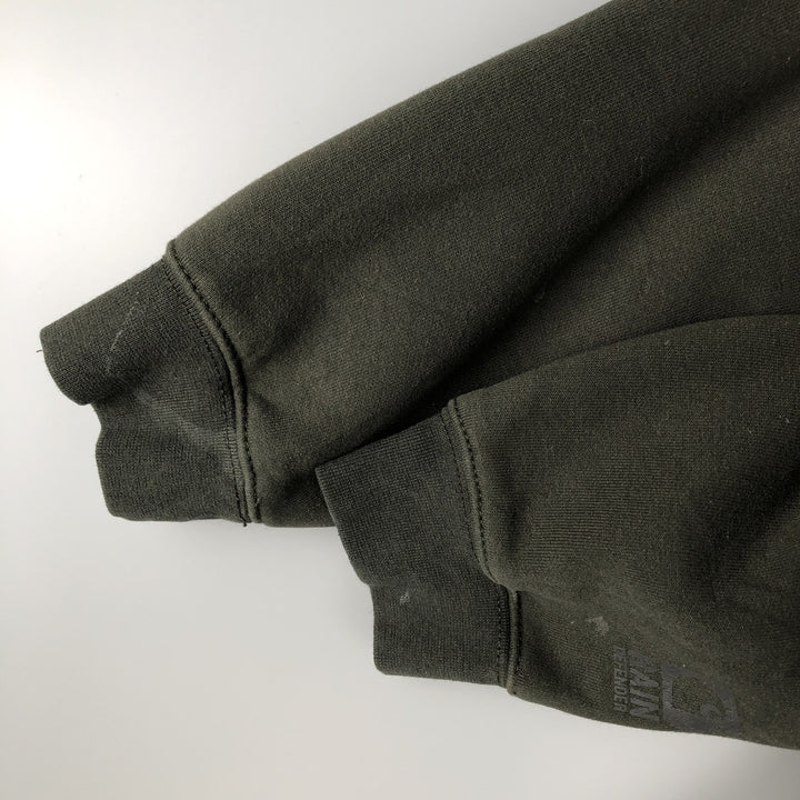 Carhartt RAIN DEFENDER Rain Defender Full-Zip Sweatshirt, Men's Size L cotton Khaki type Vintage Second Hand