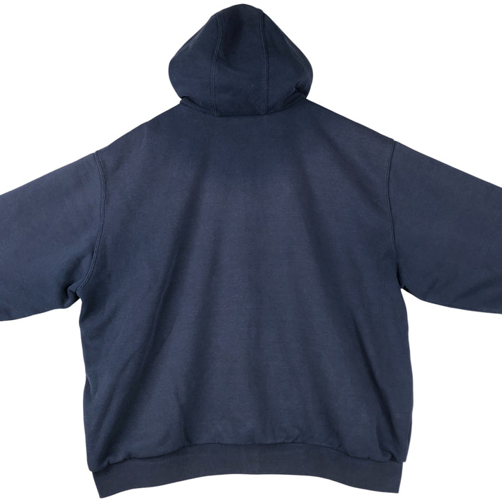 Carhartt Sweat Full Zip Hoodie Men's XXL unclear navy blue type Vintage Second Hand