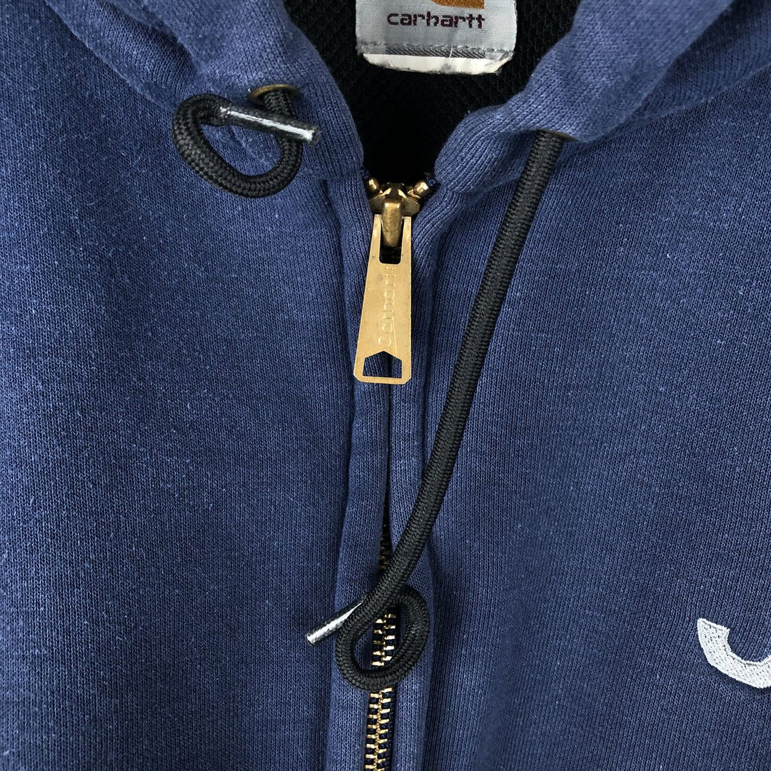 Carhartt Sweat Full Zip Hoodie Men's XXL unclear navy blue type Vintage Second Hand