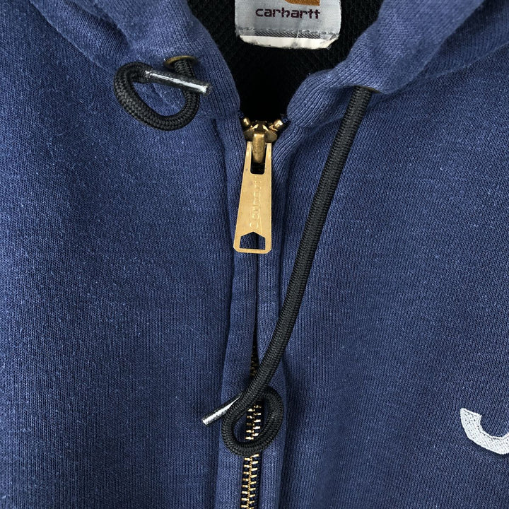 Carhartt Sweat Full Zip Hoodie Men's XXL unclear navy blue type Vintage Second Hand