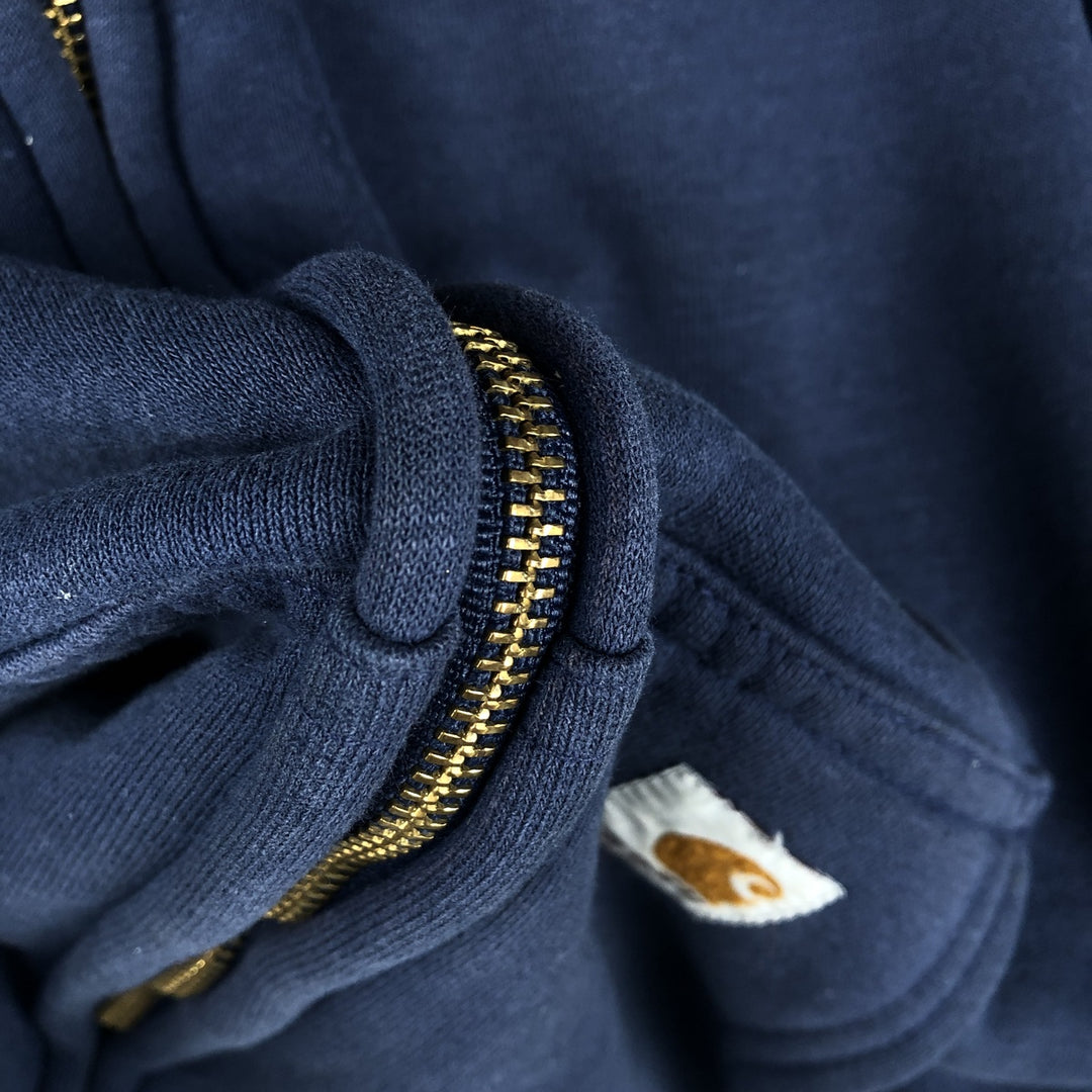 Carhartt Sweat Full Zip Hoodie Men's XXL unclear navy blue type Vintage Second Hand
