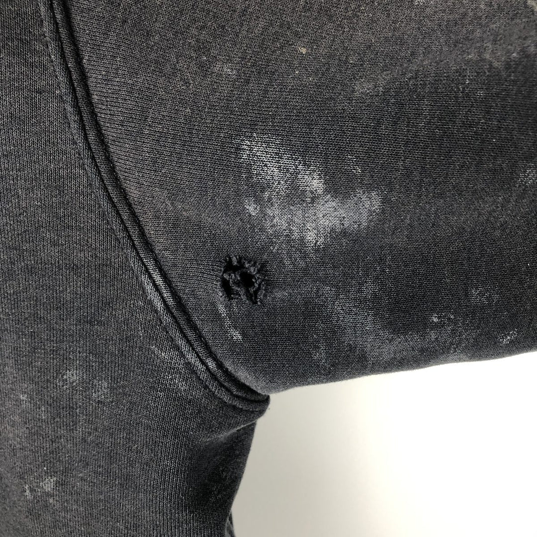 Carhartt Painted Full-Zip Sweatshirt, Men's XXL cotton Charcoal Vintage Second Hand